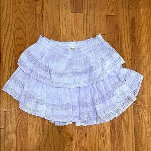 Loveshackfancy Ruffle Mini Skirt